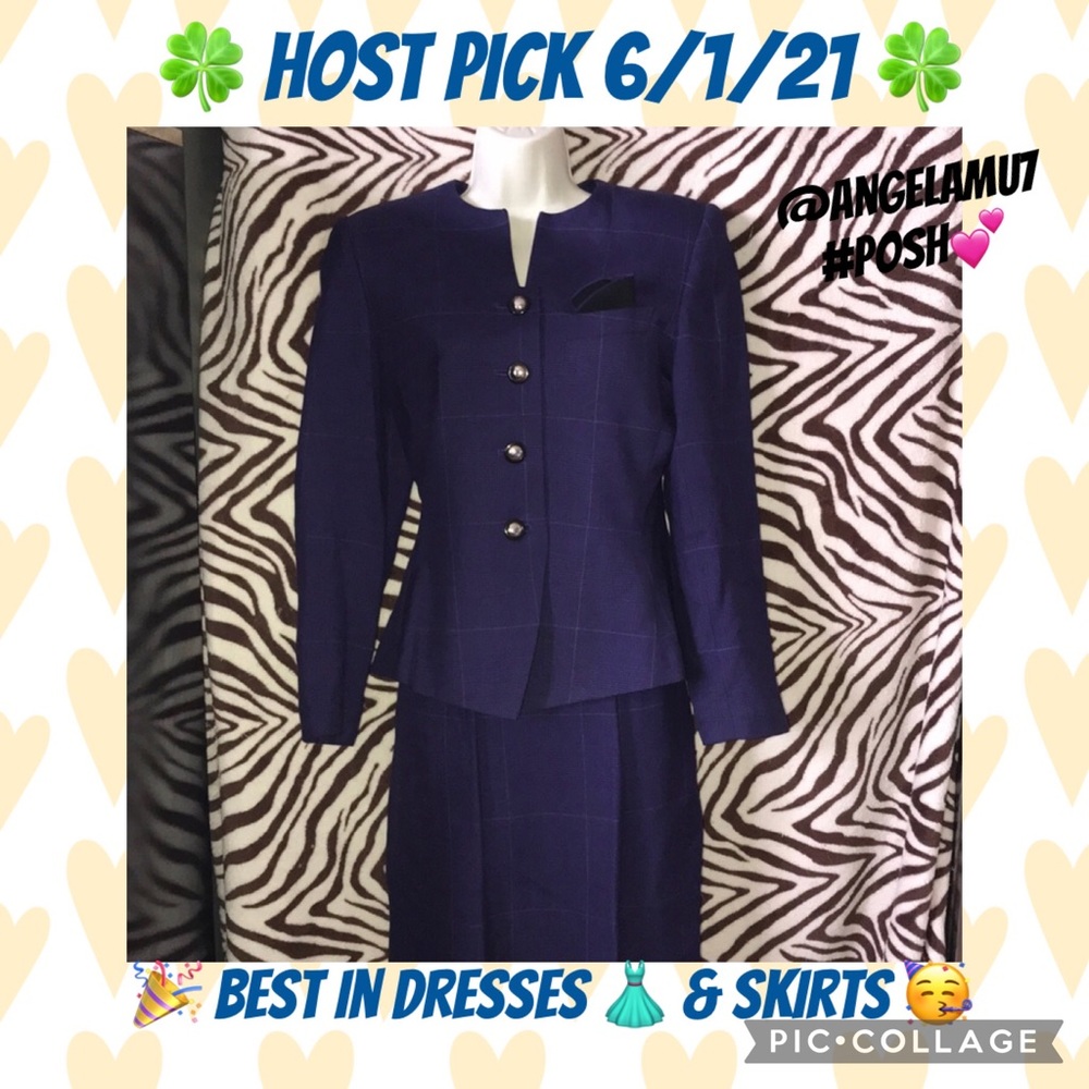 Jacqueline Ferrar size 4 Blazer and skirt set 🍒